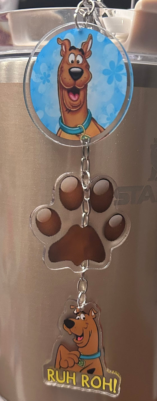 Dog Straw Topper Dangle Charm