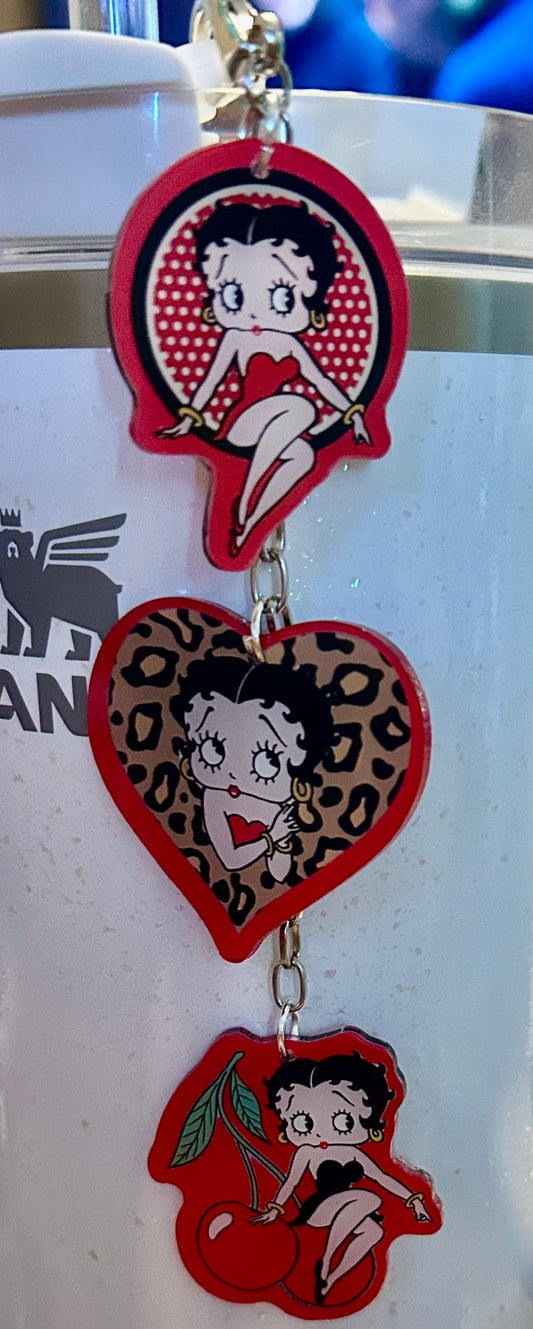 Boop Straw Topper Dangle Charm