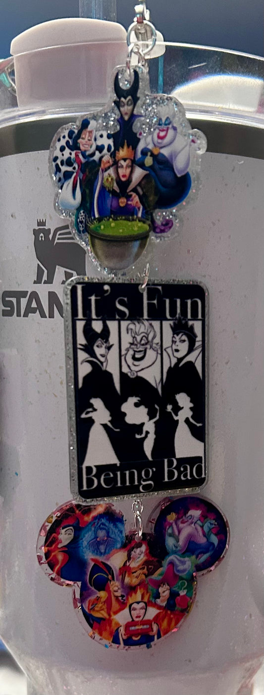 Villains Straw Topper Dangle Charm