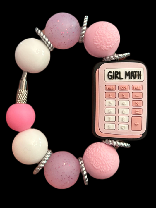 Girl Math Handle Charm