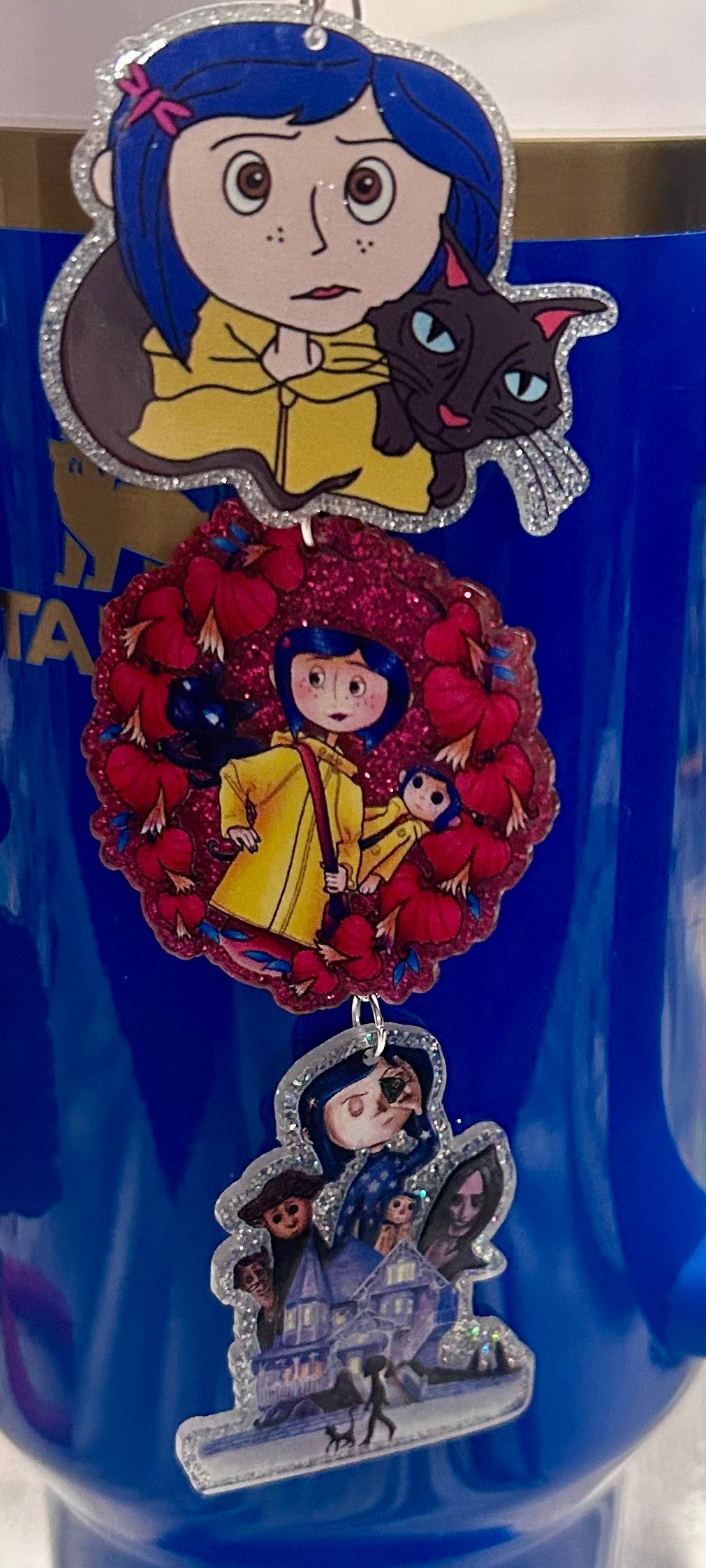 Coraline Straw Topper Dangle Charm
