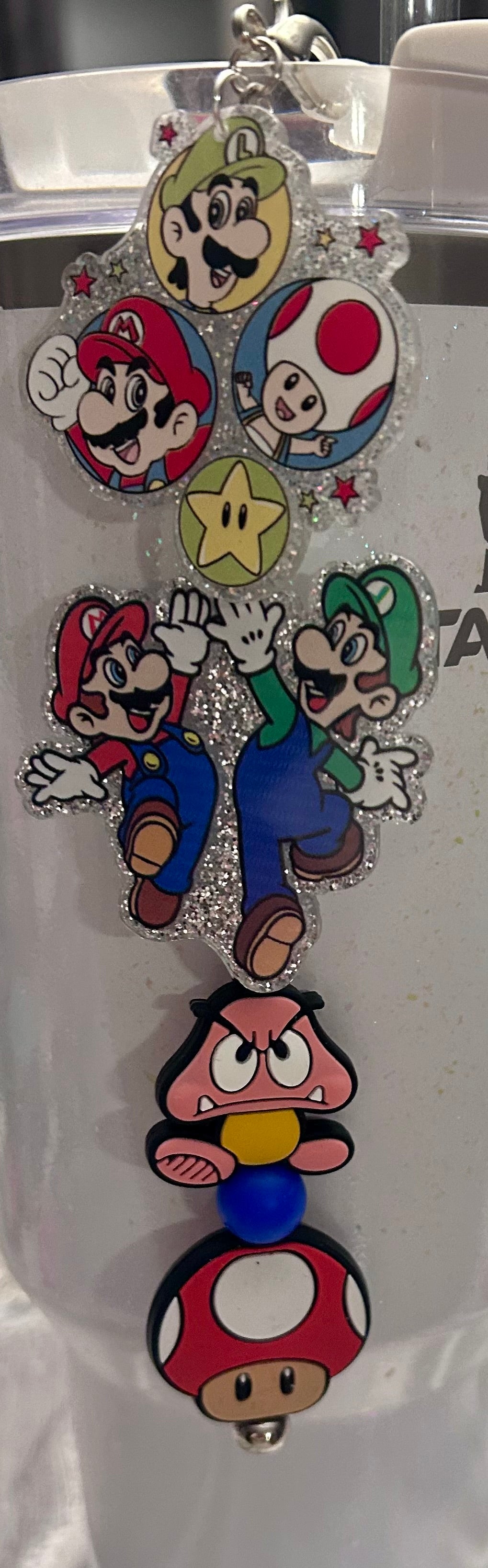 Gamer Straw Topper Dangle Charm