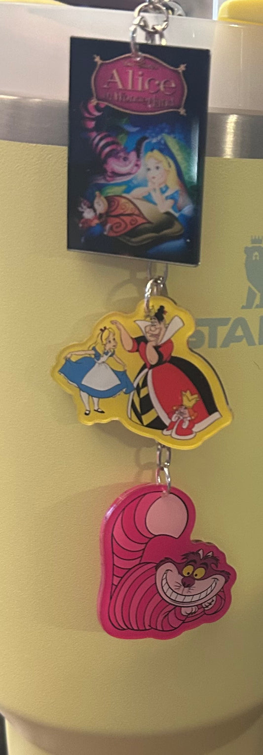 Girl Straw Topper Dangle Charm