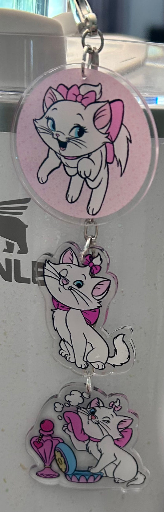Cat Straw Topper Dangle Charm