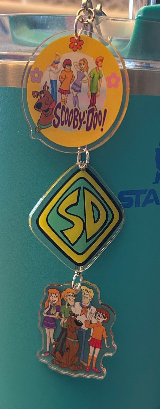 Detective Dog Straw Topper Dangle Charm