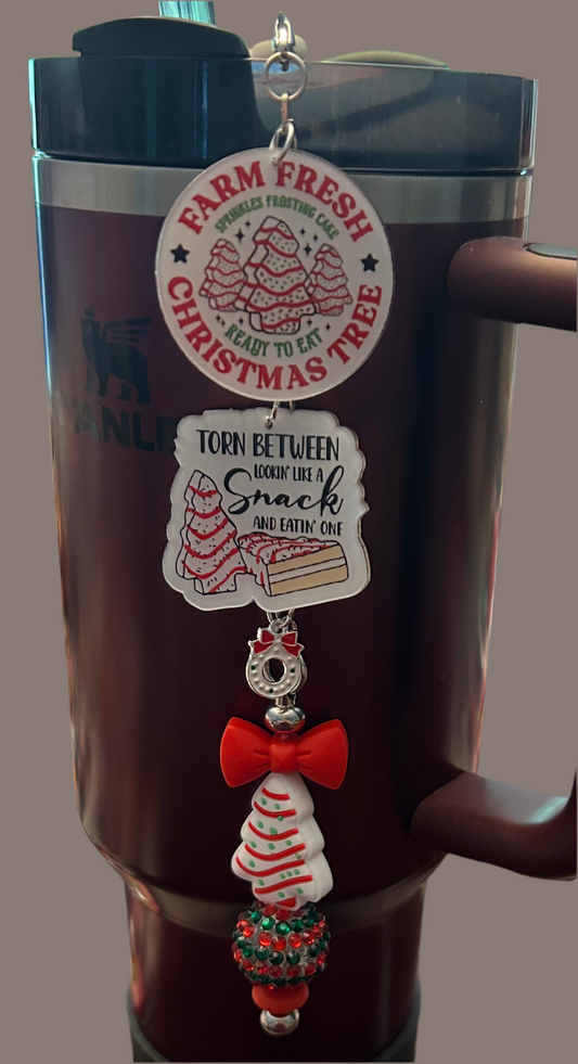 Cake Tree Straw Topper Dangle Charm