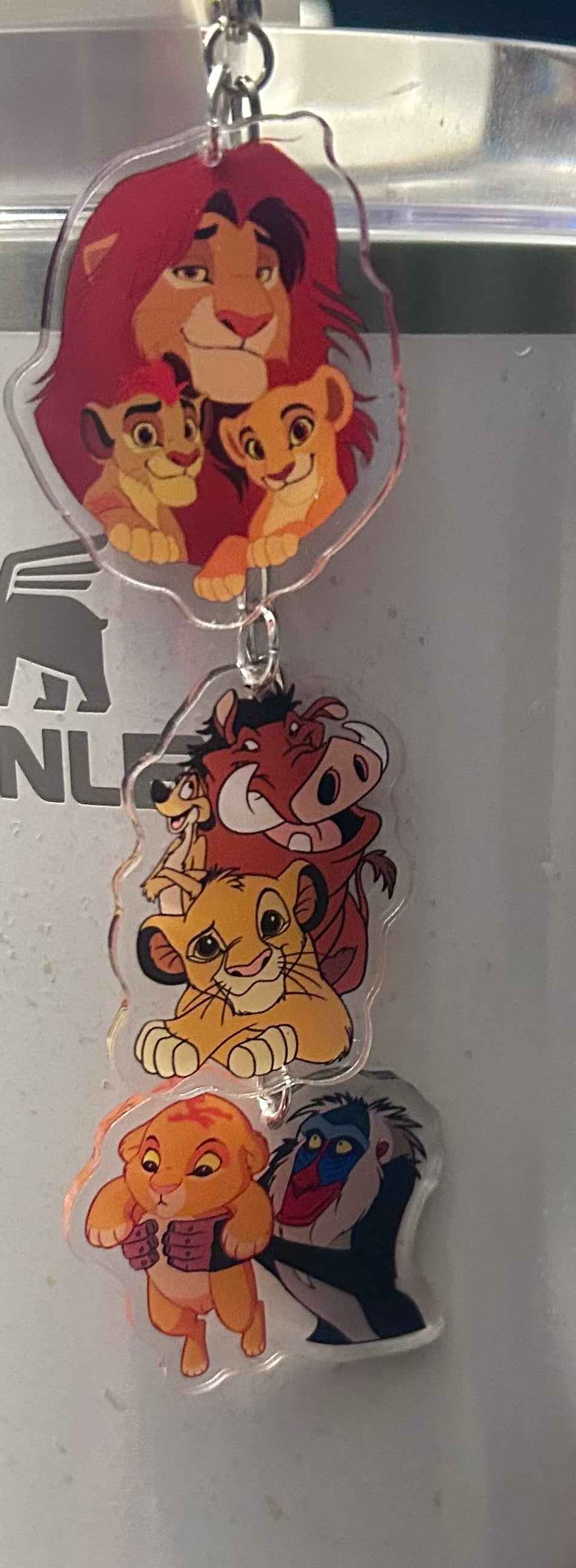 Lion Straw Topper Dangle Charm