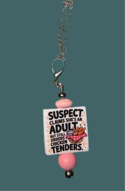 Suspect Chicken Nugget Handle Charm