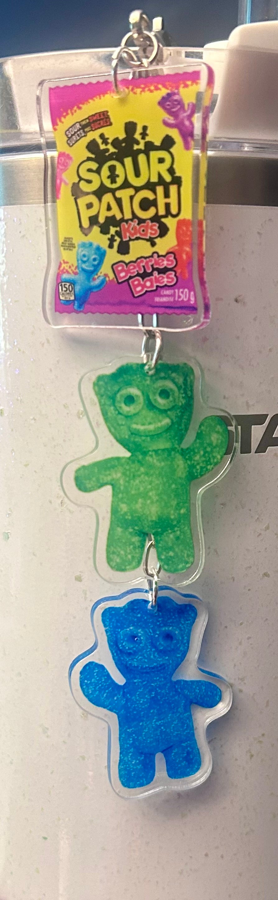 Sour Straw Topper Dangle Charm
