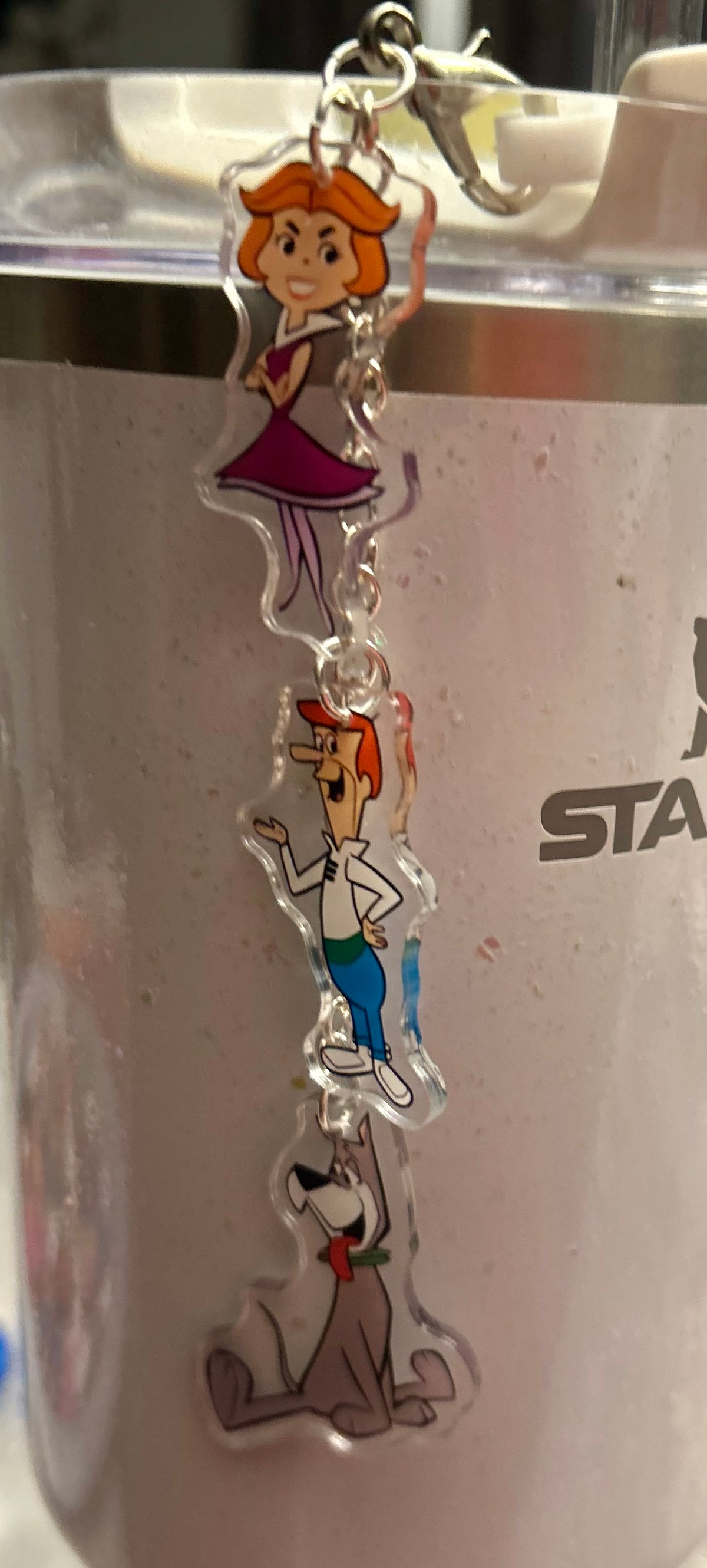 Futuristic Straw Topper Dangle Charm