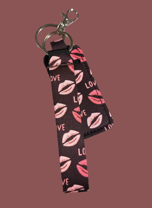 Valentines Day Key Chain Chapstick Holder
