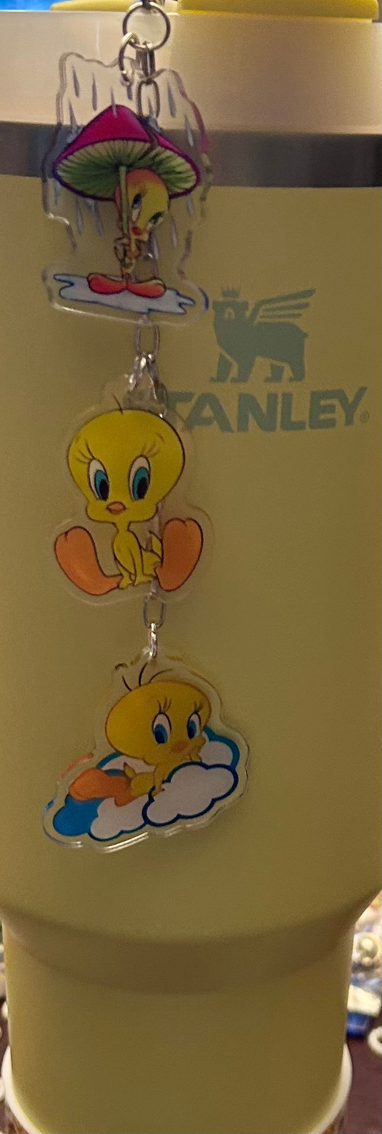 Bird Straw Topper Dangle Charm