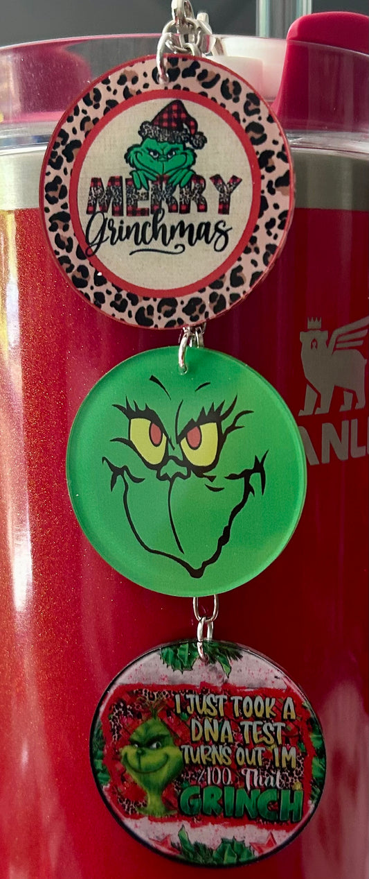 Mean Straw Topper Dangle Charm