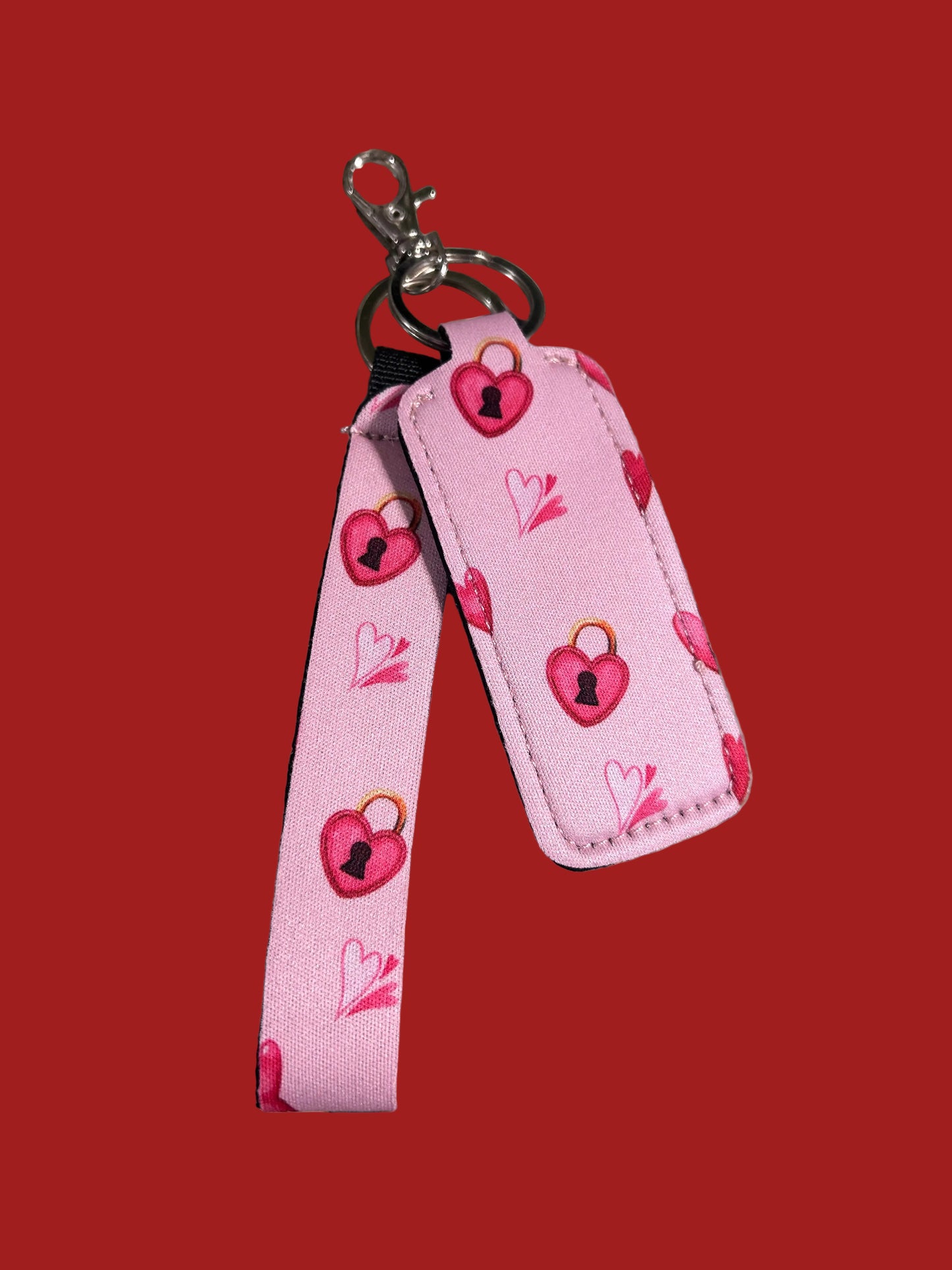 Valentines Day Key Chain Chapstick Holder