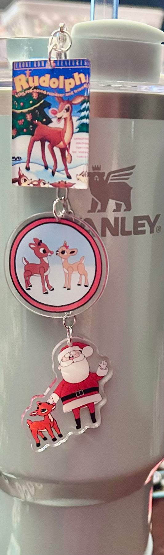 Deer Straw Topper Dangle Charm