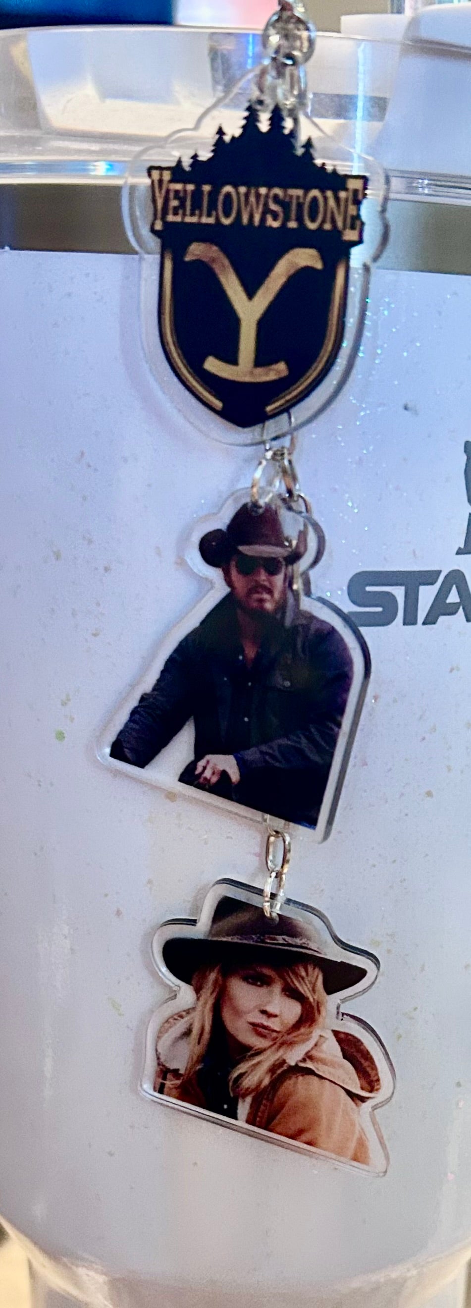 Cowboy Straw Topper Dangle Charm