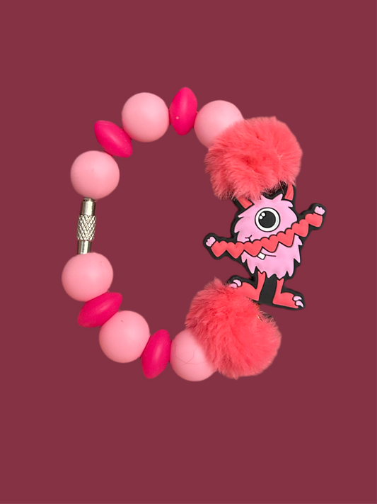 Heart Monster Tumber Handle Charm
