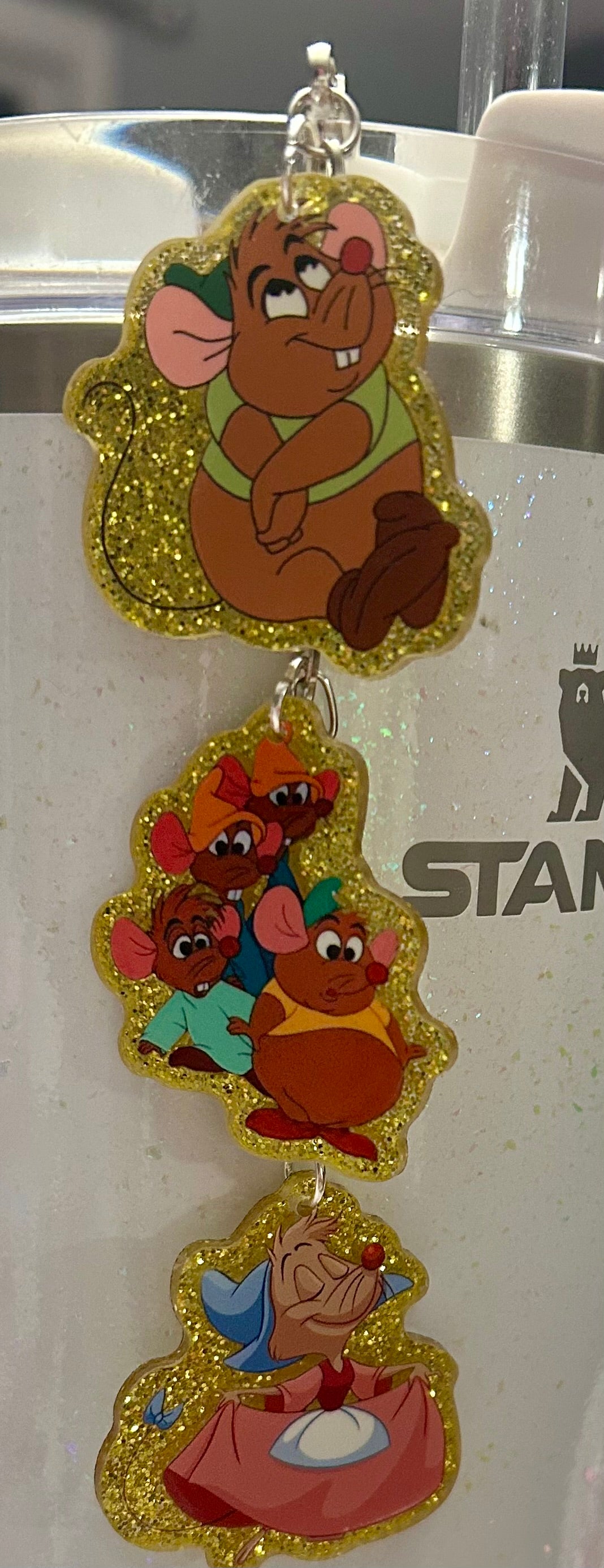 Mouse Straw Topper Dangle Charm