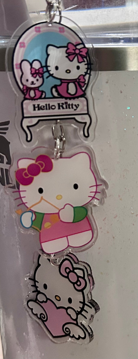 Kitty Straw Topper Dangle Charm