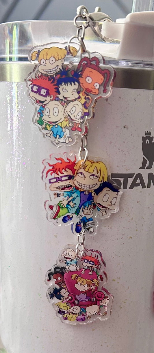 Kids Straw Topper Dangle Charm