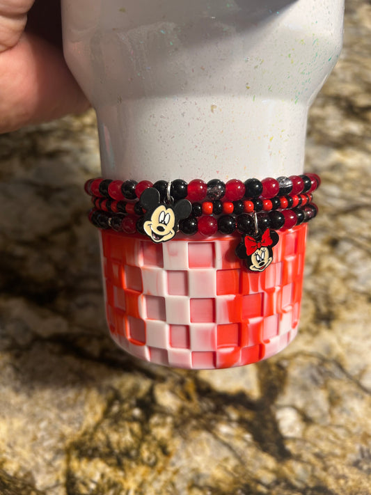 Mouse Tumbler Boot Bracelet Set