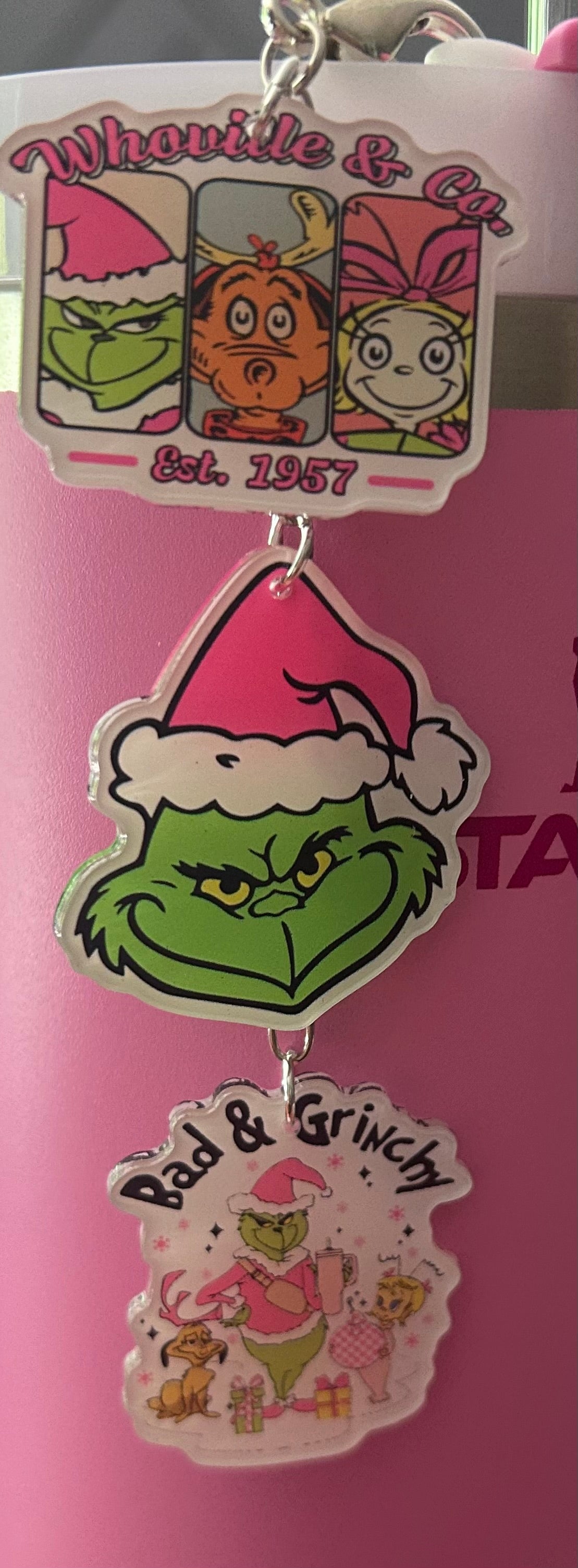 Mean Straw Topper Dangle Charm