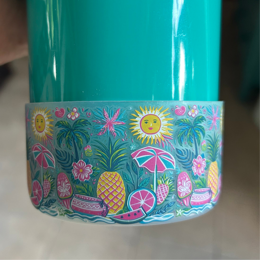 Tumbler Boot Tropical Clear