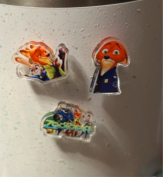Zoo Inspired Magnets Set of 3