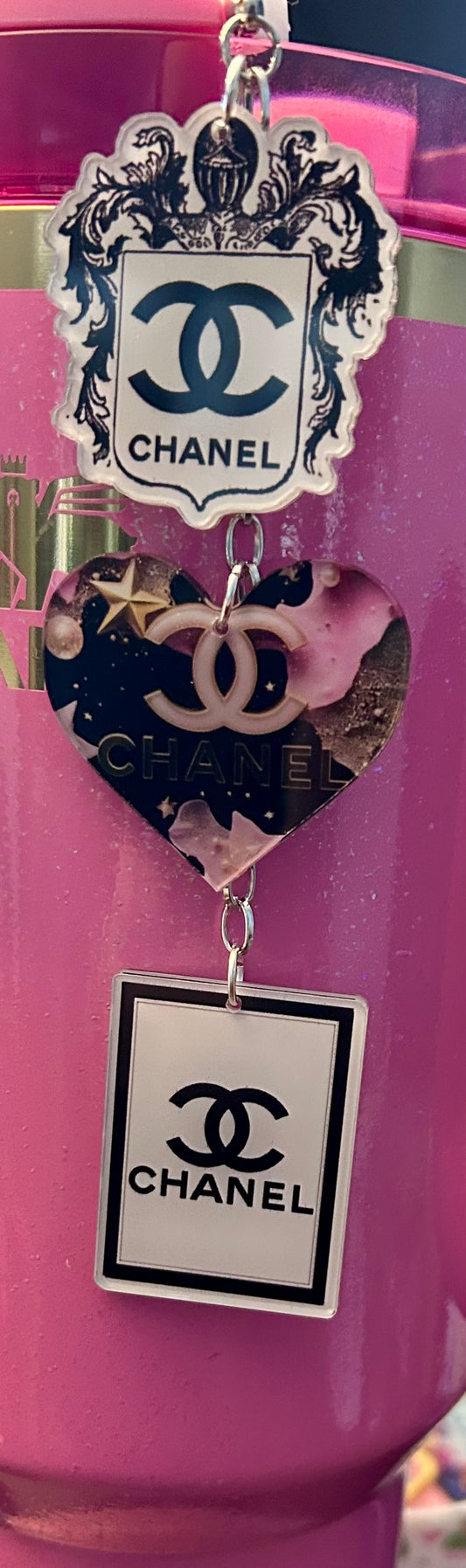 Designer Straw Topper Dangle Charm