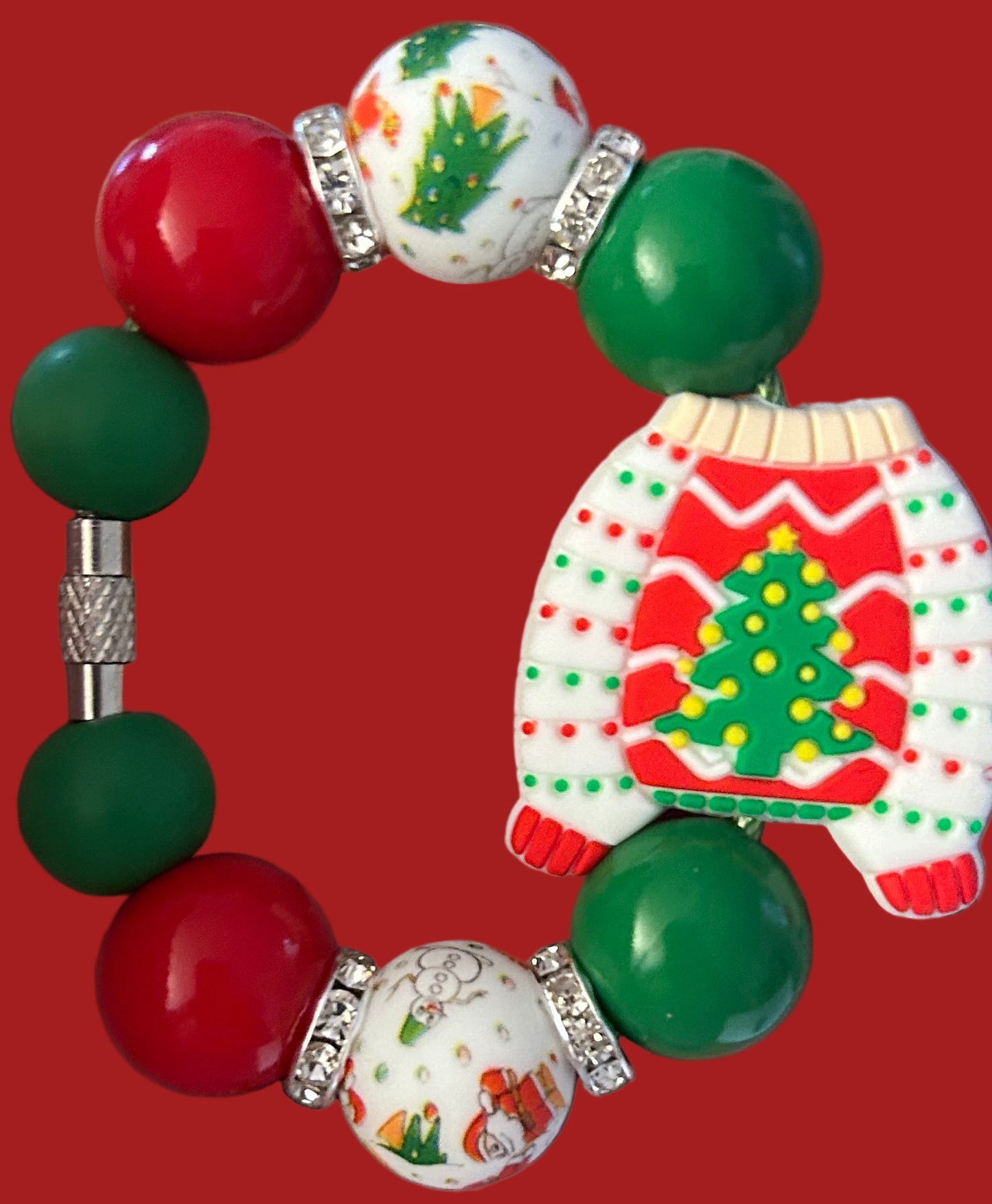 Ugly Sweater Handle Charm