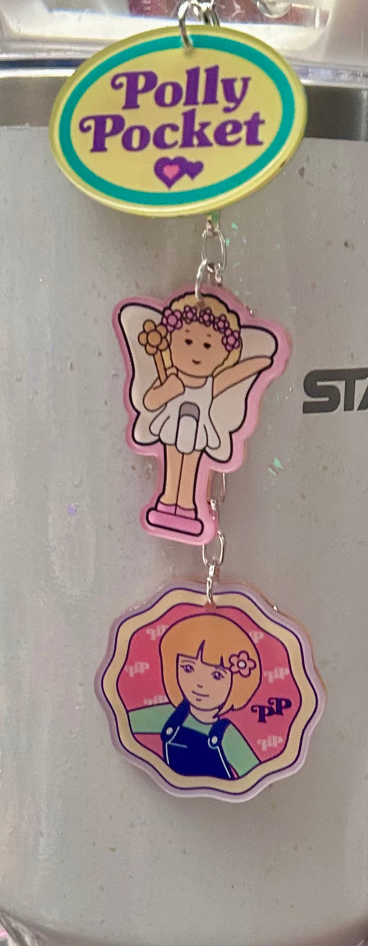 Polly Straw Topper Dangle Charm