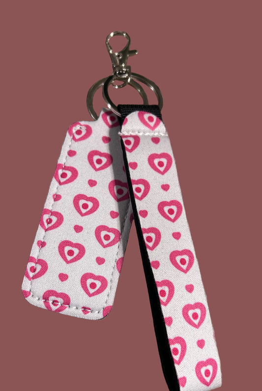 Valentines Day Key Chain Chapstick Holder