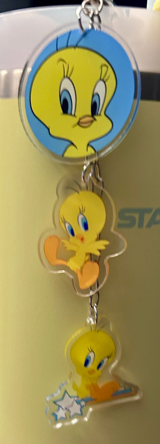 Bird Straw Topper Dangle Charm