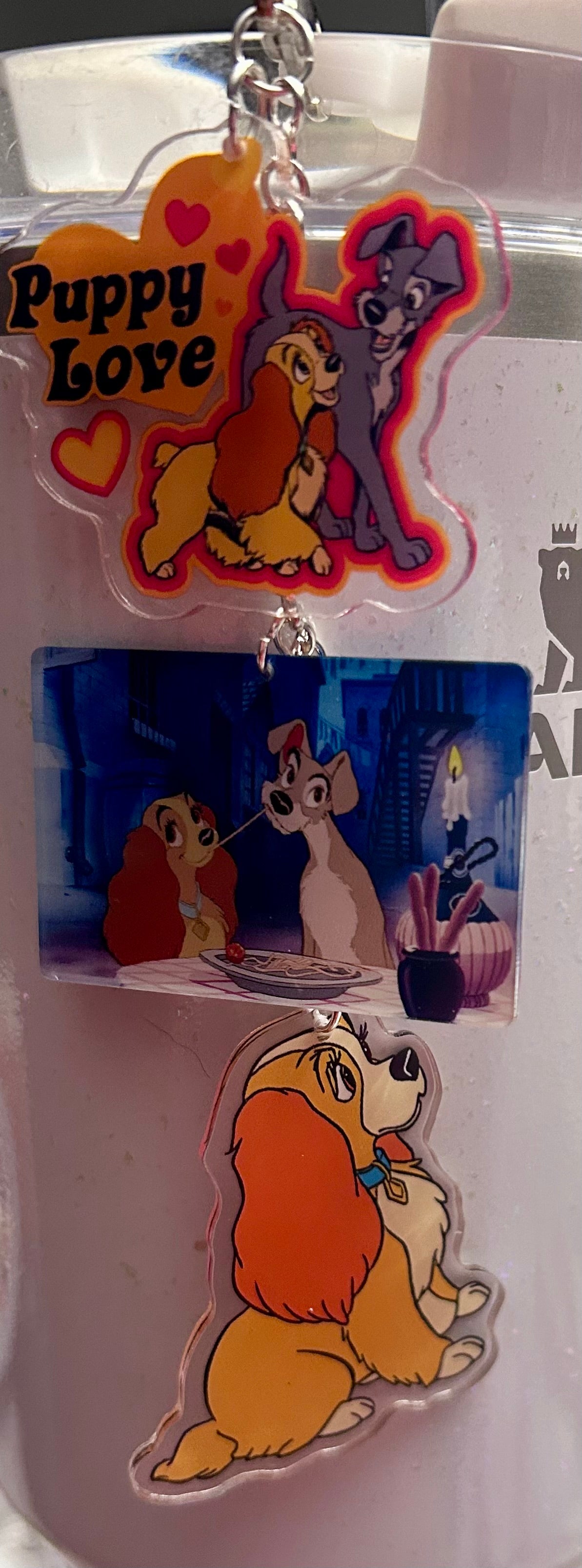 Puppy Straw Topper Dangle Charm