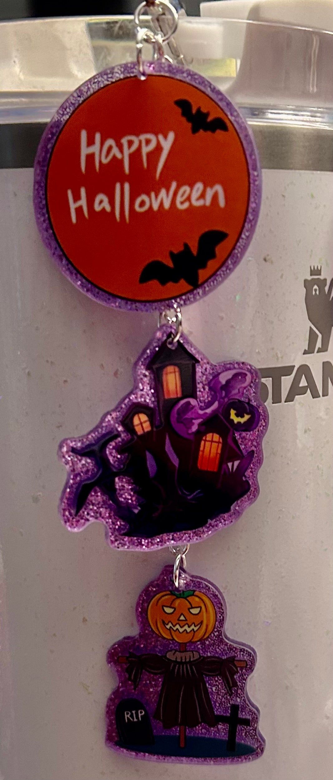 Halloween Straw Topper Dangle Charm