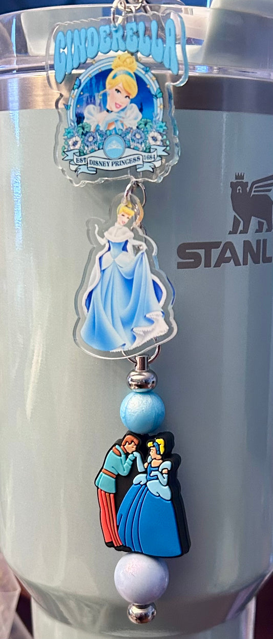 Princess Straw Topper Dangle Charm