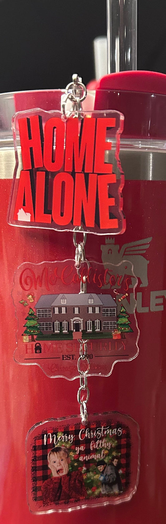 Home Straw Topper Dangle Charm