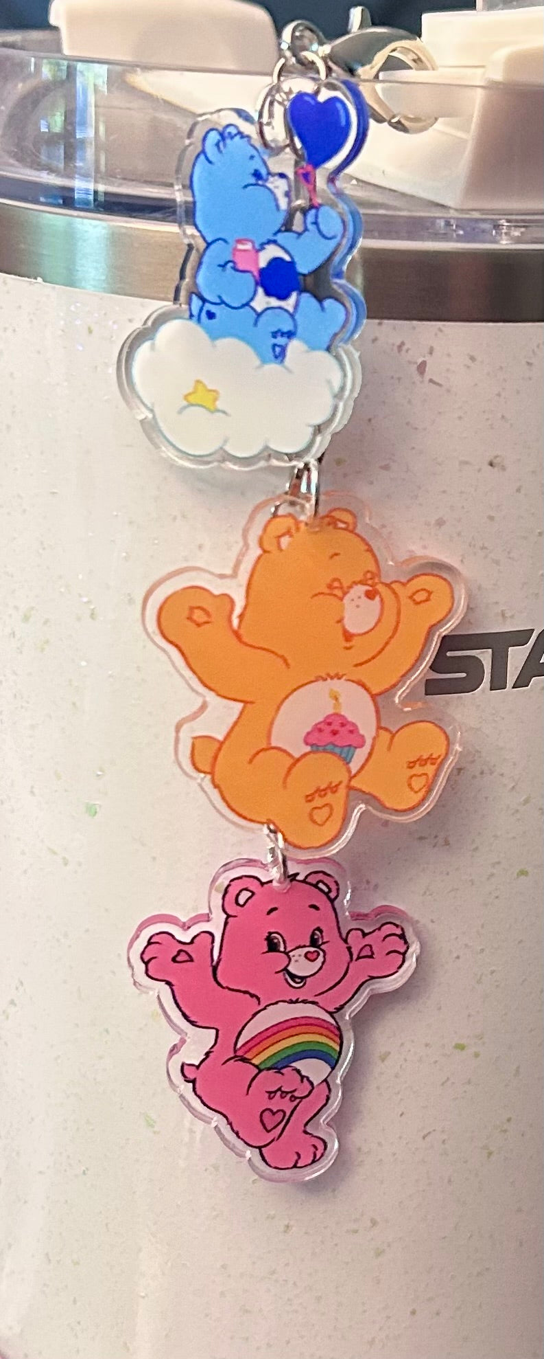 Bears Straw Topper Dangle Charm