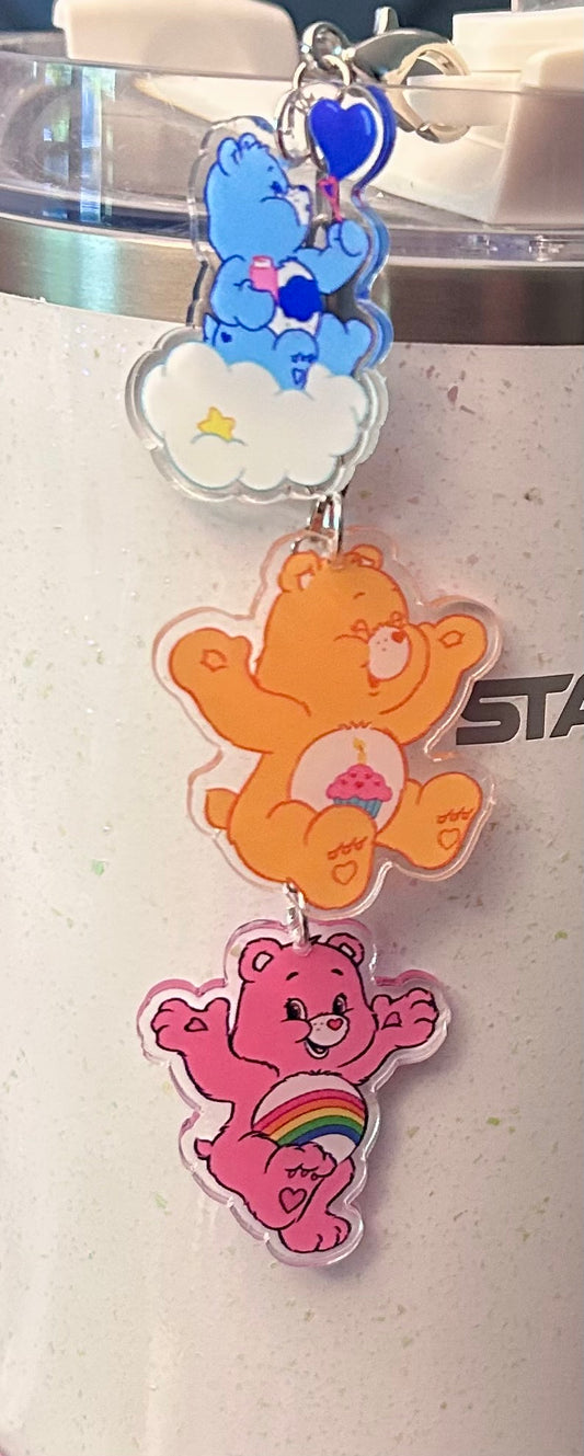 Bears Straw Topper Dangle Charm