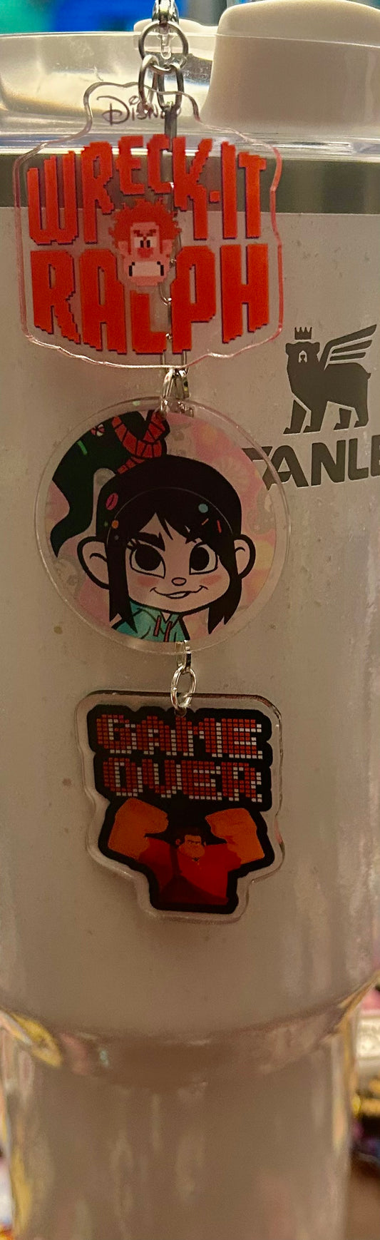 Wreck Straw Topper Dangle Charm