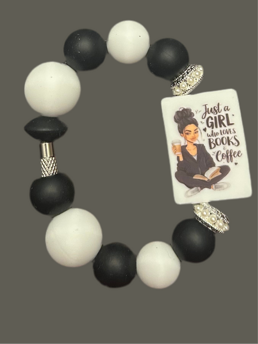 Books & Coffee Handle Charm