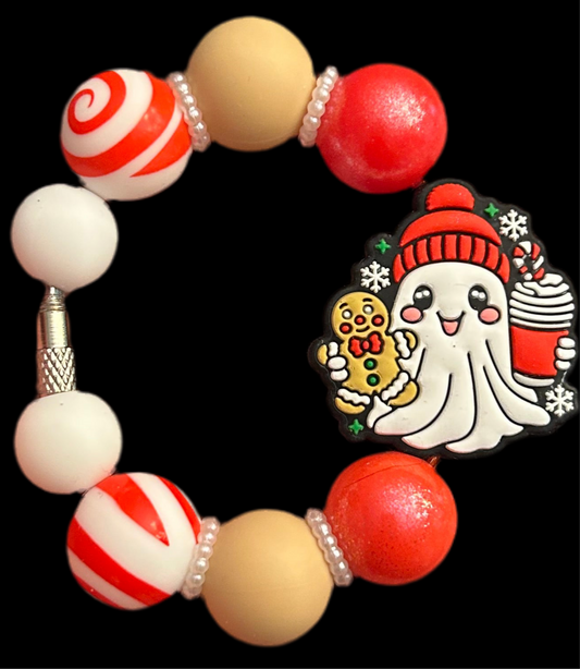 Christmas Ghost Handle Charm