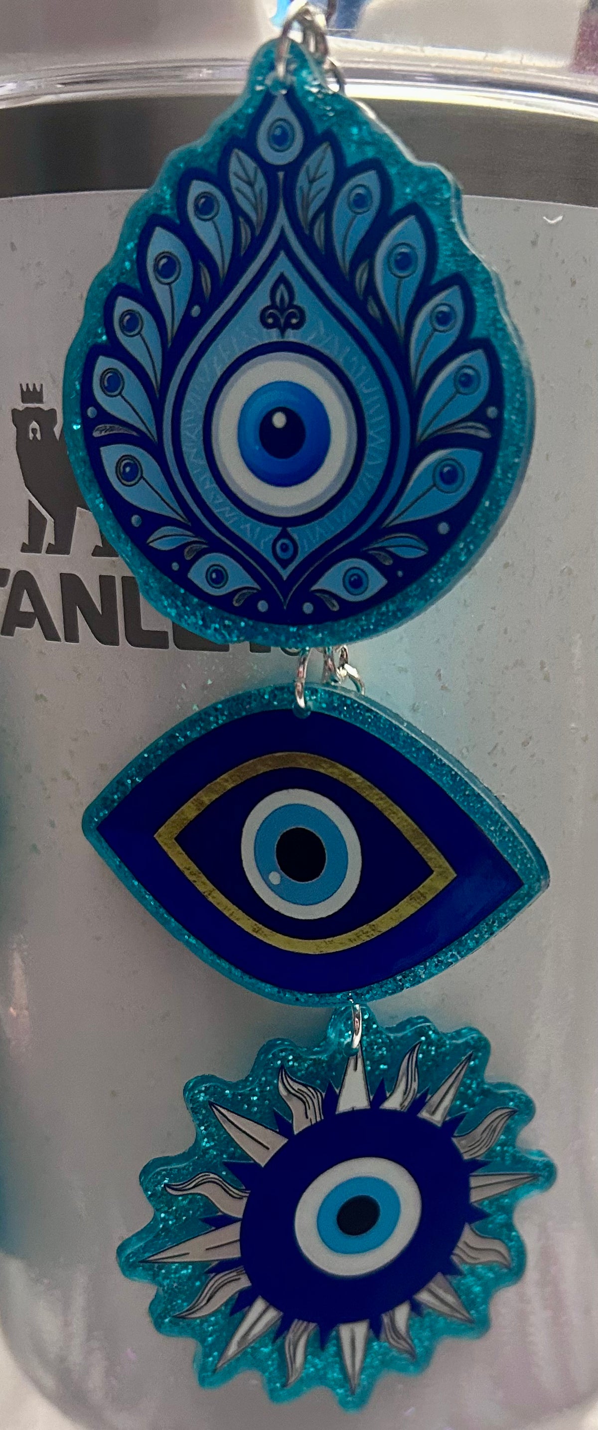 Eye Straw Topper Dangle Charm