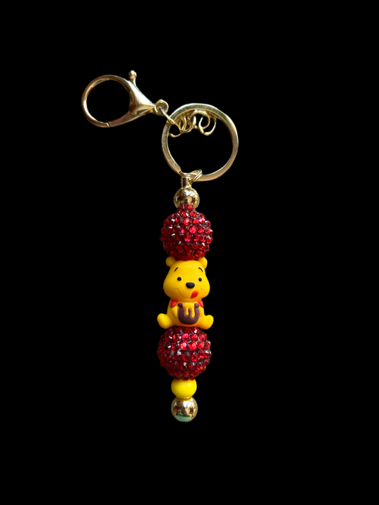 Pooh Bear Cup Charm Key Chain