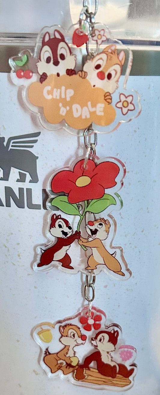 Chipmunk Straw Topper Dangle Charm