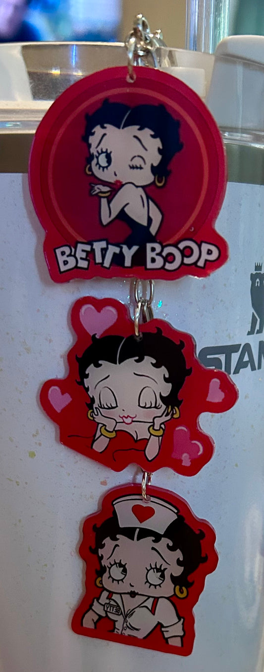 Boop Straw Topper Dangle Charm