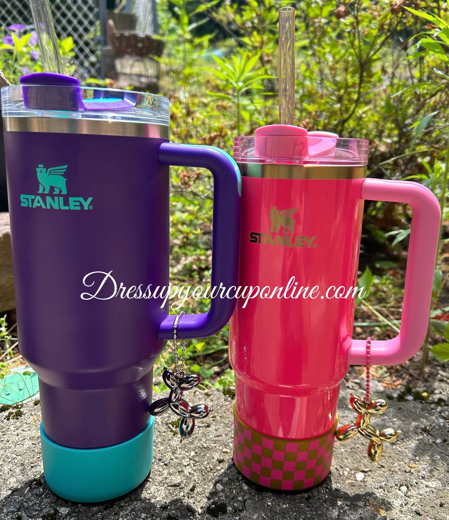 Balloon Dog Cup Handle Tumbler Charm