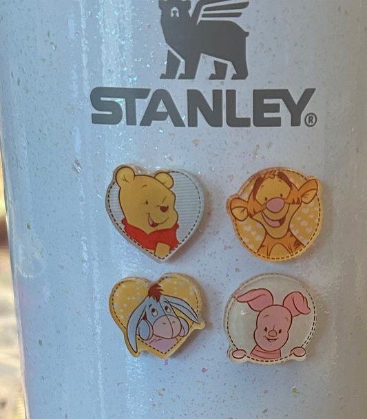 Wood Friends Set of 4 Magnets