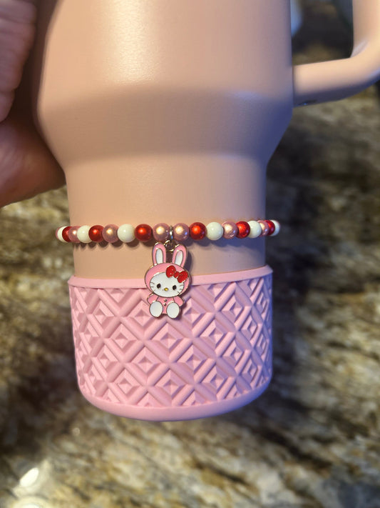 Easter Kitty Stanley Cup Bracelet Boot Topper